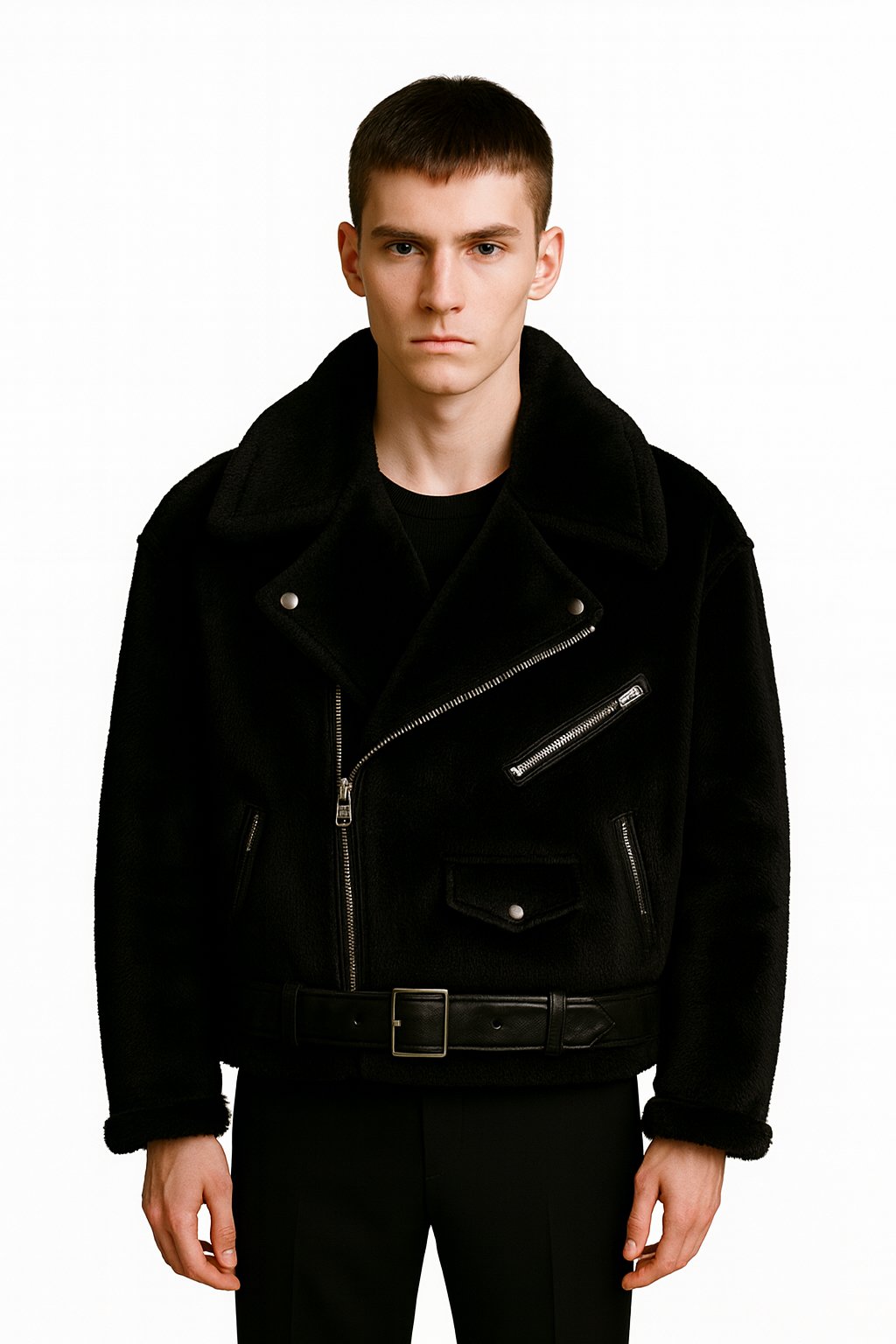 V 89 — Hair-On Leather Jacket